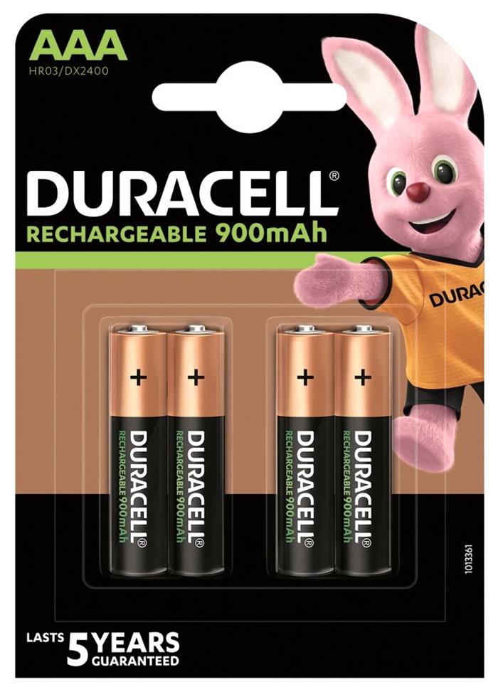 Duracell Rechargeable baterie 900mAh 4ks (AAA)