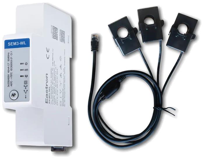 Eastron SEM3-WL, elektroměr, třífázový, RS485 Modbus RTU, Wi-Fi