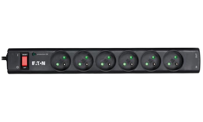EATON přepěťová ochrana Protection Strip 6Tel@ FR, 6 zásuvek + telefon