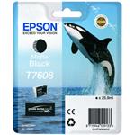 Epson originální ink C13T76084N10, T7608, matte black, 25,9ml