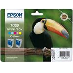 Epson T009 barevná inkoustová cartridge, twin pack (2ks), blister