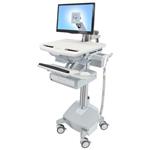 ERGOTRON StyleView® Cart with LCD Arm, LiFe Powered, 1 Drawer, pojízdný stojan, LCD, Klávesnice, myš, s napájením