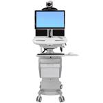 ERGOTRON StyleView® Telemedicine Cart, Back-to-Back Monitor, Powered, pojízdný stojan, NTB/LCD, Klávesnice, myš, s napá