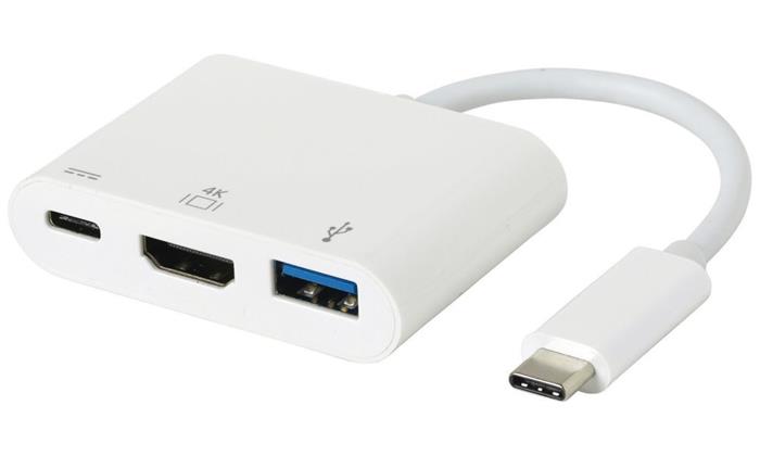 eSTUFF USB-C AV Multiport adaptér pro Macbook Pro, HDMI, USB 3.0, USB-C PD