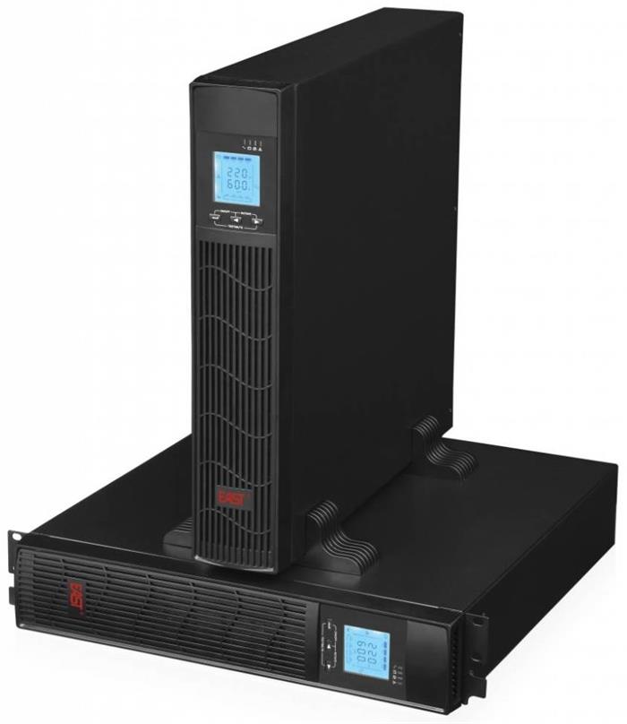 EUROCASE záložní zdroj EA620RT 2000VA / 2000VA / USB / RJ45 / LCD Displej / Pure sine way