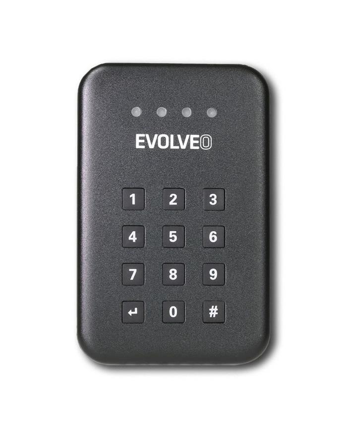 EVOLVEO 2.5" Encrypt 1, externí rámeček na 2.5" HDD, USB 3.0