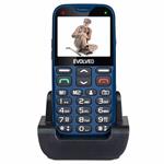 EVOLVEO EasyPhone XG, mobilní telefon pro seniory s nabíjecím stojánkem (modrá barva)