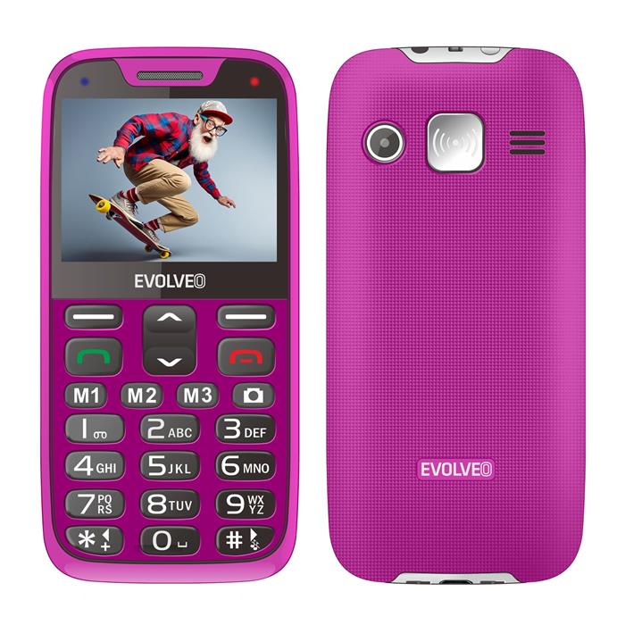 EVOLVEO EasyPhone XR růžový