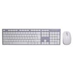 EVOLVEO WK-180, bezdrátový set klávesnice a myši, USB, CZ, bílo-šedý