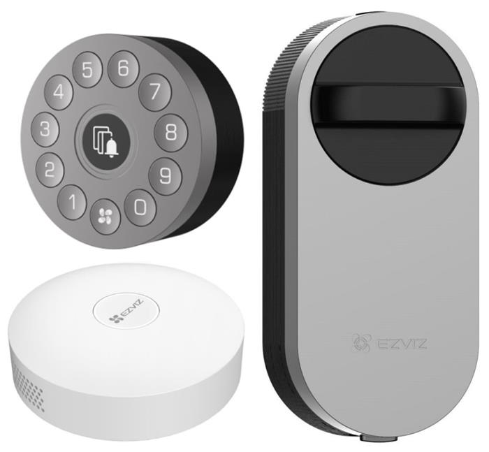 EZVIZ chytrý dveřní zámek DL01S + klávesnice DL01CP a brána A3