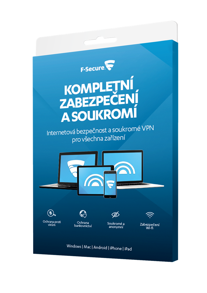 F-Secure Total Security (1 rok, 3 zařízení) - CZ elektronicky