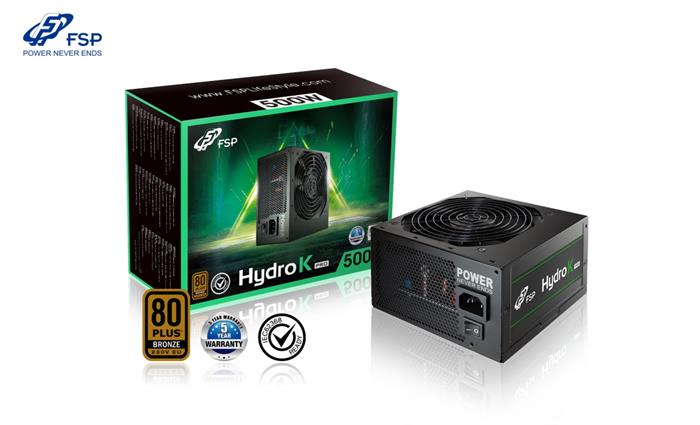 FSP/Fortron HYDRO K PRO 500, 500W ATX zdroj, 80+ Bronze