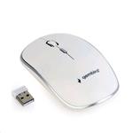 GEMBIRD kompaktní bezdrátová myš, bílá, USB nano receiver