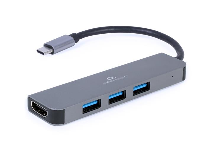 Gembird USB-C 2v1 multiport hub + HDMI