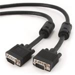Gembird VGA propojovací kabel, stíněný, ferrity, 1.8m, černý