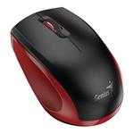 Genius NX-8006S, bezdrátová myš, 1600dpi, tichá, 3 tlačítka, USB, černo-červená