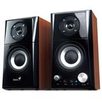 Genius SP-HF 500A Verze II, aktivní 2.0 reprosoustava k PC, 16W RMS, imitace dřeva