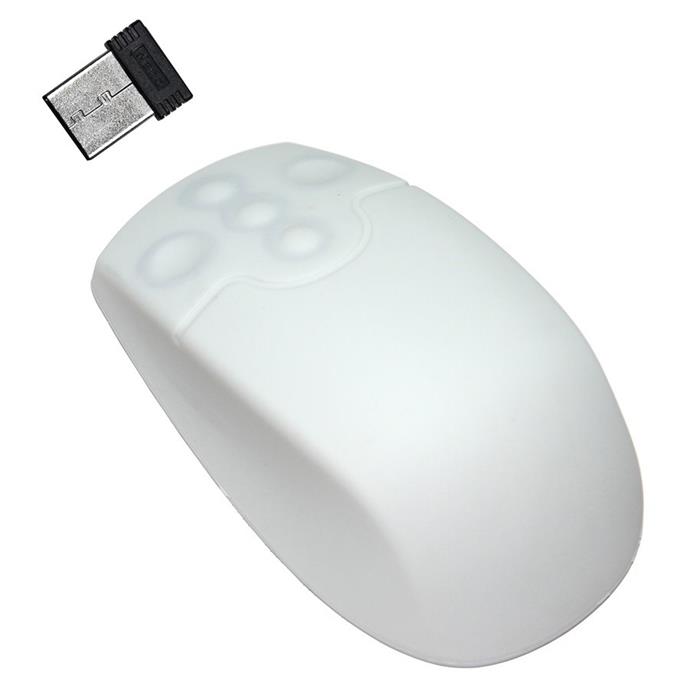 Getac SM502WL - Silikonová antibakteriální myš, bezdrátová, bílá, IP68