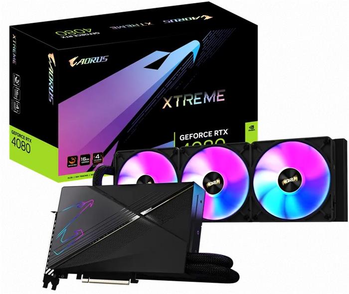Gigabyte AORUS GeForce RTX 4080 16GB XTREME WATERFORCE