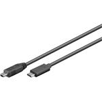 Goobay USB 2.0 kabel, mini USB-B (M) -> USB-C (M), 0.5m, černý