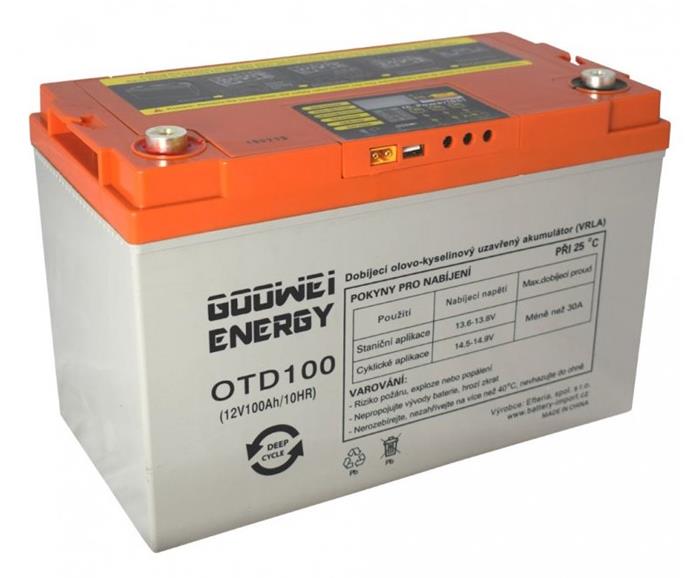 GOOWEI ENERGY DEEP CYCLE (GEL) baterie GOOWEI ENERGY OTD100, 100Ah, 12V