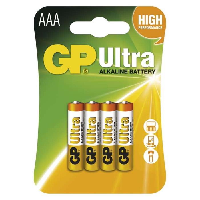 GP AAA Ultra alkalická - 4 ks