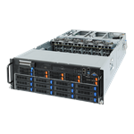 GPU server G482-Z50 4U 2S-SP3(240W), 2×10GbE-T,8NVMe,2SFF,12sATA(HBA3008),10GPU(g3), 32DDR4-3200, IPMI, rPS (80+PLAT)