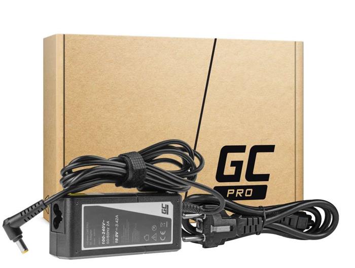 Green Cell PRO Charger / AC Adapter 19V 3.42A 65W for Acer Aspire 5741G 5742 5742G E1-521 E1-531 E1-531G E1-570 E1-571