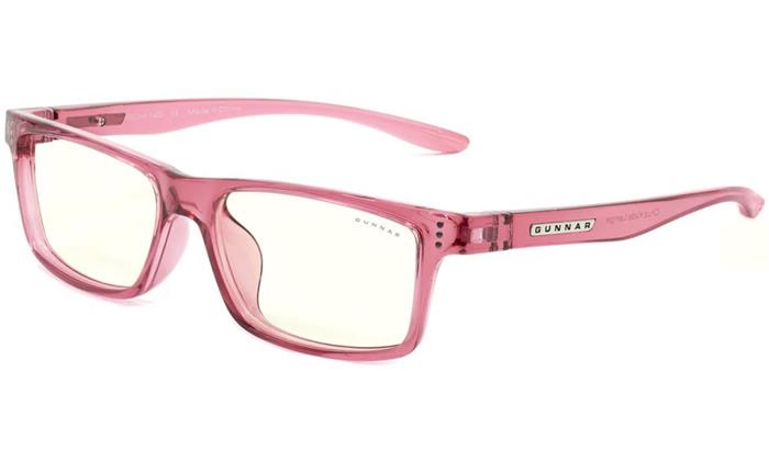 GUNNAR kancelářske/herní brýle CRUZ KIDS LARGE (8-12) PINK čirá skla BLF 35 NATURAL focus