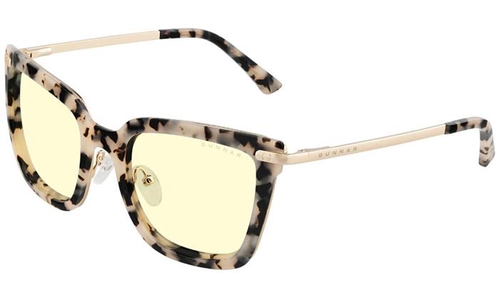 GUNNAR kancelářske/herní brýle KAIA CREAM MARBLE jantarová skla BLF 65 GUNNAR focus
