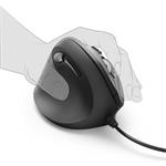 Hama EMC-500L, ergonomická vertikální myš pro leváky, USB, černá