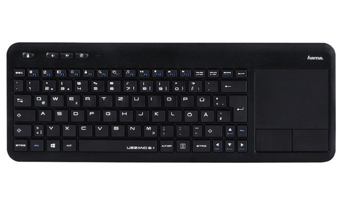 HAMA Uzzano 3.1, bezdrátová klávesnice pro Smart TV, USB, CZ, černá