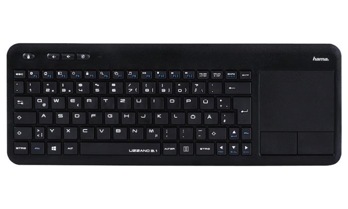 HAMA Uzzano 3.1, bezdrátová klávesnice pro Smart TV, USB, CZ, černá