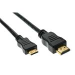 HDMI 2.0 kabel, HDMI M - miniHDMI M, 0.3m
