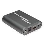HDMI audio extraktor, 8K@60Hz, HDMI -> HDMI / S/PDIF / jack 3,5mm