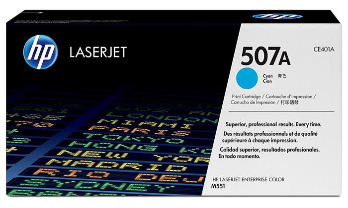 HP 507A, azurový toner, 6000 stran, CE401A