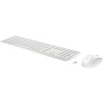 HP 650, bezdrátová klávesnice a myš, CZ, bílá