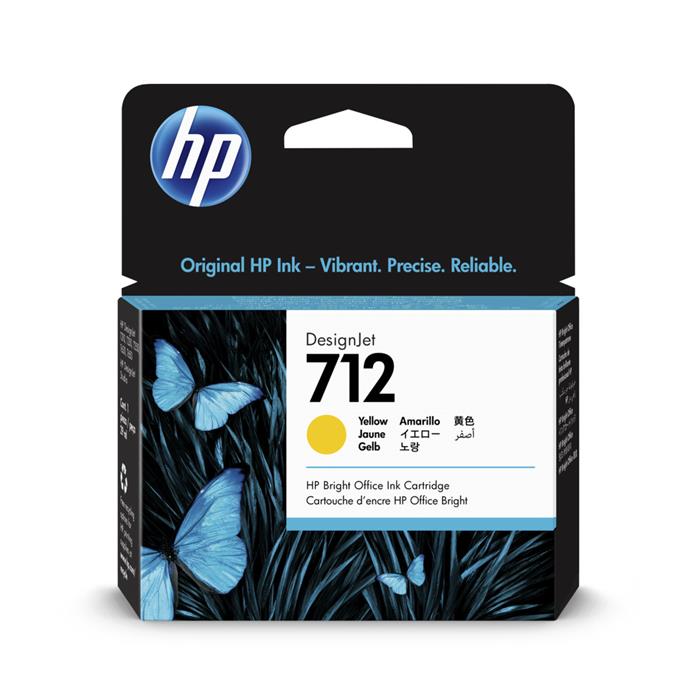 HP 712 Inkoustová náplň žlutá (29ml); 3ED69A