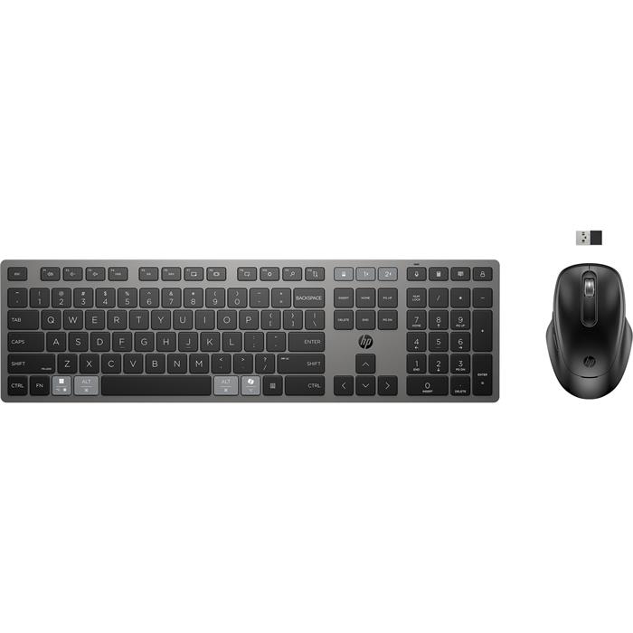 HP 720 Bezdrátová klávesnice a myš, Multi-Device, Rechargeable