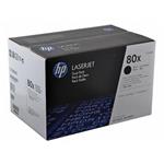 HP 80XD, černá tonerová kazeta, 2 pack, CF280XD