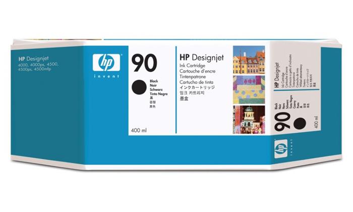 HP 90 Černá inkoustová kazeta DesignJet, 400 ml