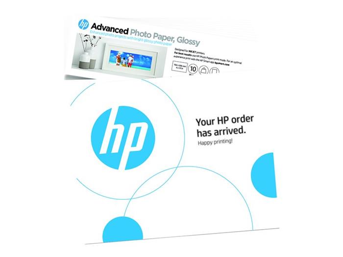 HP Advanced - fotografický papír - lesklý - 10 listů - 102 x 305 mm - 250 g/m2