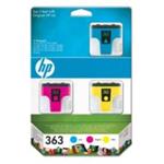 HP CB333EE = C8771EE+C8772EE+C8773EE náplň č.363 cyan+magenta+yellow (multipack)