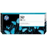 HP inkoustová kazeta P2V86A, HP 747, šedá, 300ml