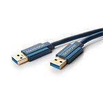 HQ OFC USB 3.0 SuperSpeed kabel USB3.0 A(M) - USB3.0 A(M), 0,5m