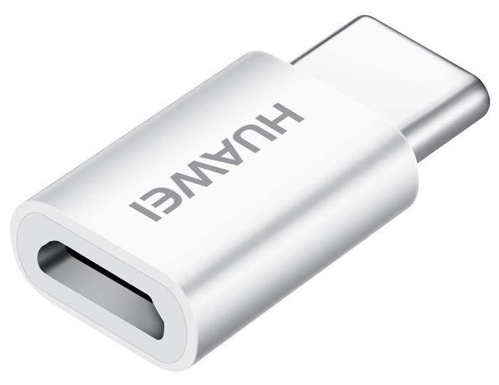 Huawei AP52, redukce z micro USB na USB-C, bílá