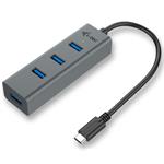 i-tec HUB 3.0 hub, 4 porty, USB-C, šedý