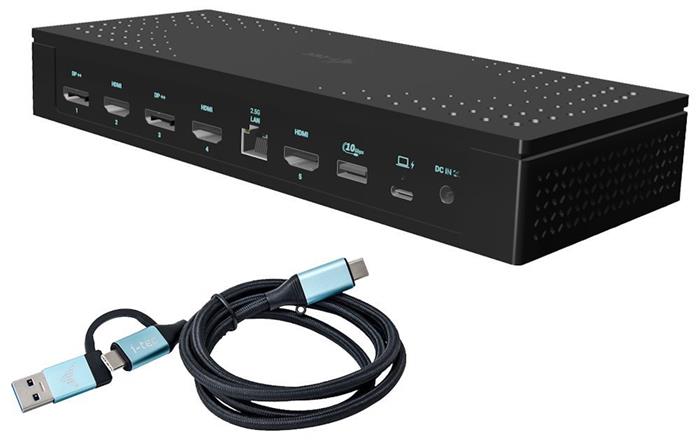 i-tec Universal 5x 4K Display Docking Station, Power Delivery 100W