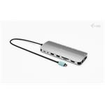 i-tec USB-C Metal Nano 3x Display Dock, 2x HDMI 1x USB-C video, Power Delivery 140W