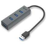 I-TEC USB HUB METAL/ 4 porty/ USB 3.0/ pasivní/ šedý